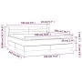 Box spring bed with black fabric mattress 180x200 cm by , Beds and slatted bases - Ref: Foro24-3126343, Price: 566,18 €, Disc...