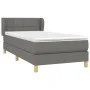 Box spring bed with dark gray fabric mattress 90x200 cm by , Beds and slatted bases - Ref: Foro24-3126774, Price: 306,18 €, D...