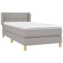 Box spring bed with light gray fabric mattress 80x200 cm by , Beds and slatted bases - Ref: Foro24-3126757, Price: 295,24 €, ...