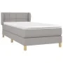 Box spring bed with light gray fabric mattress 80x200 cm by , Beds and slatted bases - Ref: Foro24-3126757, Price: 288,02 €, ...