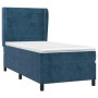 Boxspringbett mit dunkelblauer Samtmatratze 90x190 cm von , Betten und Lattenroste - Ref: Foro24-3129247, Preis: 353,83 €, Ra...
