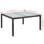 Set comedor de jardín 7 piezas y cojines ratán sintético negro de vidaXL, Conjuntos de jardín - Ref: Foro24-43120, Precio: 52...