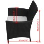 7-piece garden dining set and black synthetic rattan cushions by vidaXL, Garden sets - Ref: Foro24-43120, Price: 506,88 €, Di...