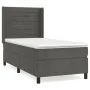 Box spring bed with dark gray velvet mattress 90x190 cm by , Beds and slatted bases - Ref: Foro24-3132712, Price: 303,94 €, D...