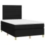 Box spring bed with LED mattress black fabric 120x200 cm by , Beds and slatted bases - Ref: Foro24-3135503, Price: 400,09 €, ...