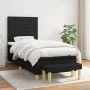 Box spring bed with black fabric mattress 90x190 cm by , Beds and slatted bases - Ref: Foro24-3137199, Price: 314,47 €, Disco...