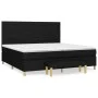 Box spring bed with black fabric mattress 200x200 cm by , Beds and slatted bases - Ref: Foro24-3137263, Price: 714,66 €, Disc...