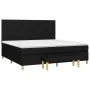 Box spring bed with black fabric mattress 200x200 cm by , Beds and slatted bases - Ref: Foro24-3137263, Price: 714,66 €, Disc...