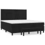Cama box spring con colchón terciopelo negro 180x200 cm de , Camas y somieres - Ref: Foro24-3137919, Precio: 612,22 €, Descue...