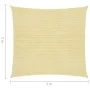 HDPE square sail awning 2x2 m beige by vidaXL, Umbrellas - Ref: Foro24-43012, Price: 20,53 €, Discount: %