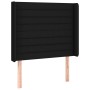 Box spring bed mattress and LED lights black fabric 90x190 cm by , Beds and slatted bases - Ref: Foro24-3138359, Price: 342,5...
