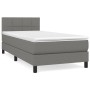Boxspringbett mit dunkelgrauer Stoffmatratze 90x200 cm von , Betten und Lattenroste - Ref: Foro24-3140026, Preis: 296,64 €, R...