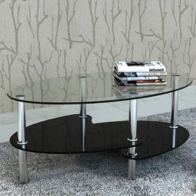 Glass coffee table with exclusive black design by , Coffee table - Ref: Foro24-240509, Price: 76,42 €, Discount: %