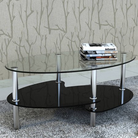 Couchtisch aus Glas mit exklusivem schwarzem Design von , Couchtisch - Ref: Foro24-240509, Preis: 78,40 €, Rabatt: %