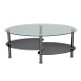 Glass coffee table with exclusive black design by , Coffee table - Ref: Foro24-240509, Price: 78,40 €, Discount: %