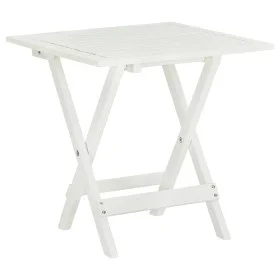 Bistro terrace table solid white acacia wood 46x46x47 cm by , Garden tables - Ref: Foro24-41436, Price: 44,04 €, Discount: %