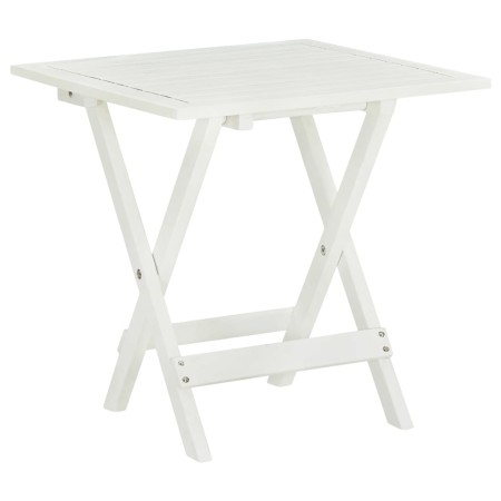Bistro-Terrassentisch aus massivem weißem Akazienholz 46x46x47 cm von , Gartentische - Ref: Foro24-41436, Preis: 48,63 €, Rab...