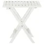 Bistro-Terrassentisch aus massivem weißem Akazienholz 46x46x47 cm von , Gartentische - Ref: Foro24-41436, Preis: 44,04 €, Rab...