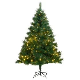 Artificial Christmas tree with hinges 300 LEDs 240 cm by , Christmas trees - Ref: Foro24-3210340, Price: 214,27 €, Discount: %