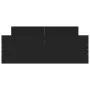 Bed frame with black headboard and footboard 120x190 cm by , Beds and slatted bases - Ref: Foro24-3203776, Price: 121,63 €, D...