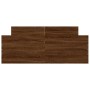 Bed frame with brown oak headboard and footboard 120x190 cm by , Beds and slatted bases - Ref: Foro24-3203781, Price: 150,40 ...