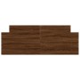 Bed frame with brown oak headboard and footboard 135x190cm by , Beds and slatted bases - Ref: Foro24-3203795, Price: 139,43 €...