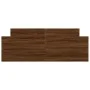 Bed frame with brown oak headboard and footboard 135x190cm by , Beds and slatted bases - Ref: Foro24-3203795, Price: 137,30 €...
