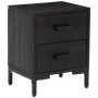 Solid black pine wood bedside table 36x30x45 cm by vidaXL, Nightstands - Ref: Foro24-349912, Price: 92,79 €, Discount: %