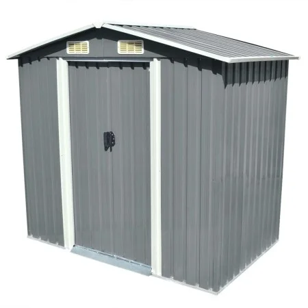 Metal garden shed 204x132x186 cm gray by vidaXL, Sheds - Ref: Foro24-42983, Price: 216,25 €, Discount: %