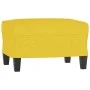 3-seater sofa with light yellow fabric stool 180 cm by , Sofas - Ref: Foro24-3201094, Price: 293,88 €, Discount: %