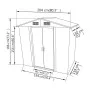 Metal garden shed 204x132x186 cm gray by vidaXL, Sheds - Ref: Foro24-42983, Price: 216,25 €, Discount: %
