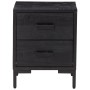 Solid black pine wood bedside table 36x30x45 cm by vidaXL, Nightstands - Ref: Foro24-349912, Price: 92,79 €, Discount: %