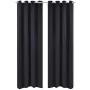 Blackout curtain with metal eyelets 270x245 cm black by vidaXL, Curtains and curtains - Ref: Foro24-132203, Price: 29,27 €, D...