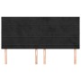 Cabeceros 4 unidades de terciopelo negro 100x5x78/88 cm de , Cabeceros y pies de cama - Ref: Foro24-3116540, Precio: 89,62 €,...