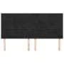 Headboards 4 units of black velvet 100x5x78/88 cm by , Headboards and footboards - Ref: Foro24-3116540, Price: 93,71 €, Disco...
