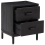 Solid black pine wood bedside table 36x30x45 cm by vidaXL, Nightstands - Ref: Foro24-349912, Price: 92,79 €, Discount: %