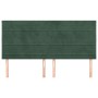 Cabeceros 4 unidades de terciopelo verde oscuro 90x5x78/88 cm de , Cabeceros y pies de cama - Ref: Foro24-3116535, Precio: 14...