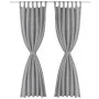Micro-satin curtains with loops 2 units 140x225 cm gray by vidaXL, Curtains and curtains - Ref: Foro24-132214, Price: 24,20 €...