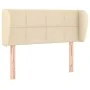 Kopfteil aus cremefarbenem Stoff, 93 x 23 x 78/88 cm von , Kopf- und Fußteile - Ref: Foro24-3117131, Preis: 53,99 €, Rabatt: %