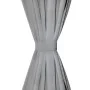 Micro-satin curtains with loops 2 units 140x225 cm gray by vidaXL, Curtains and curtains - Ref: Foro24-132214, Price: 24,20 €...