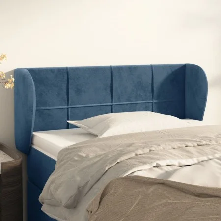 Cabecero de terciopelo azul oscuro 93x23x78/88 cm de , Cabeceros y pies de cama - Ref: Foro24-3117184, Precio: 61,95 €, Descu...