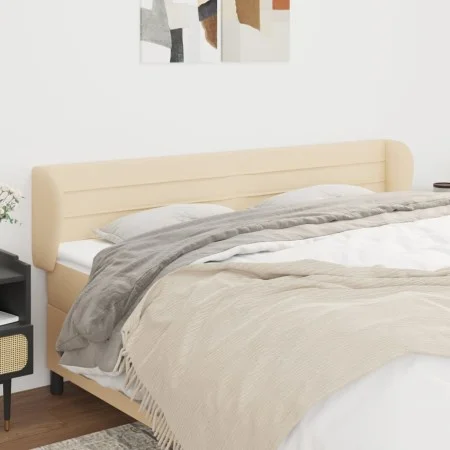 Cabecero de tela color crema 203x23x78/88 cm de , Cabeceros y pies de cama - Ref: Foro24-3117311, Precio: 91,21 €, Descuento: %