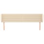 Cabecero de tela color crema 203x23x78/88 cm de , Cabeceros y pies de cama - Ref: Foro24-3117311, Precio: 93,48 €, Descuento: %