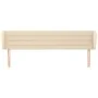 Cabecero de tela color crema 203x23x78/88 cm de , Cabeceros y pies de cama - Ref: Foro24-3117311, Precio: 91,21 €, Descuento: %