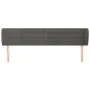 Kopfteil aus dunkelgrauem Samt, 203 x 23 x 78/88 cm von , Kopf- und Fußteile - Ref: Foro24-3117351, Preis: 60,17 €, Rabatt: %
