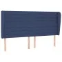 Headboard with blue fabric ears 203x23x118/128 cm by , Headboards and footboards - Ref: Foro24-3118124, Price: 134,12 €, Disc...