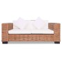 Two-seater natural rattan sofa by vidaXL, Sofas - Ref: Foro24-244418, Price: 660,33 €, Discount: %