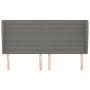 Headboard with dark gray fabric ears 183x23x118/128 cm by , Headboards and footboards - Ref: Foro24-3118111, Price: 116,22 €,...