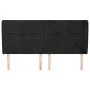 Headboard with black velvet ears 203x23x118/128 cm by , Headboards and footboards - Ref: Foro24-3118164, Price: 114,28 €, Dis...