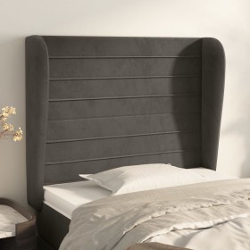 Kopfteil mit dunkelgrauen Samtohren 103x23x118/128 cm von , Kopf- und Fußteile - Ref: Foro24-3118139, Preis: 64,34 €, Rabatt: %